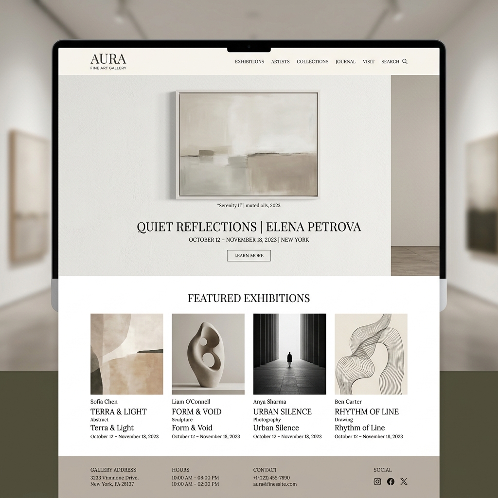 Minimalist Art Gallery