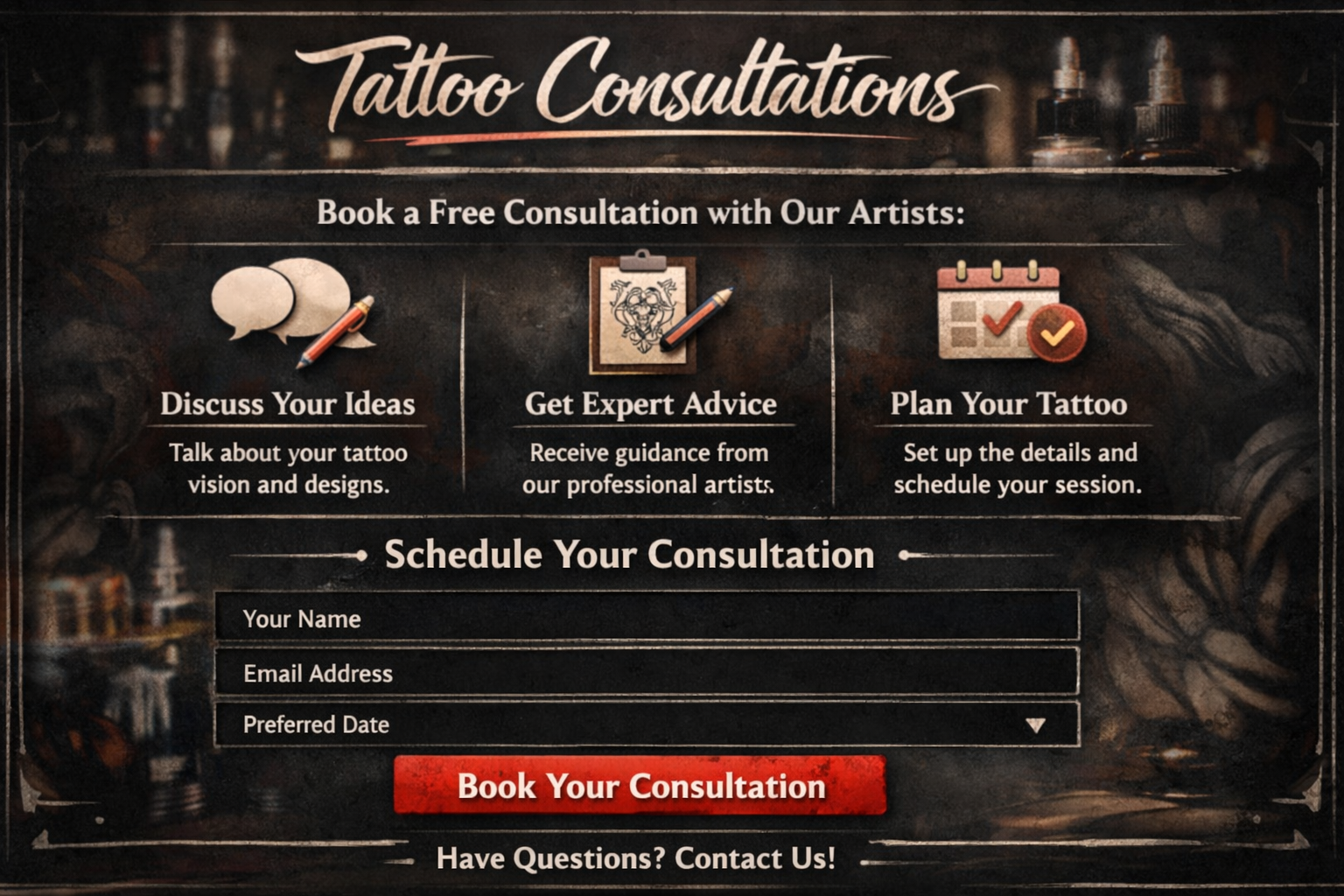 Tattoo Consultations