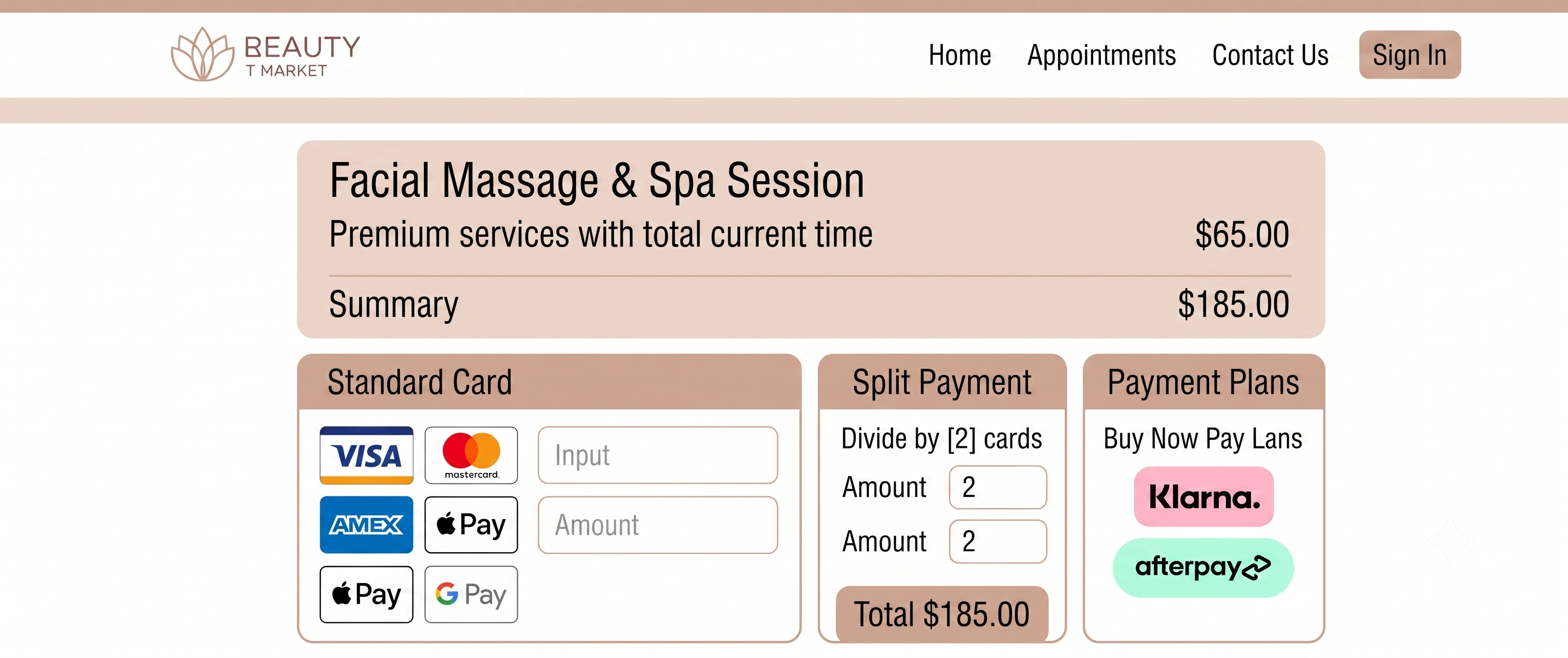 Smooth payment experience