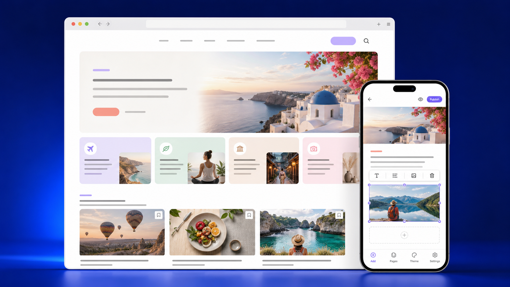 Responsive WebsHigher blog and mobile editor