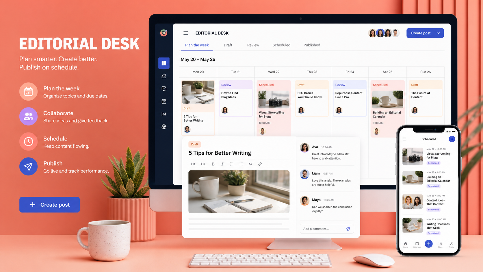 Editorial team blog template