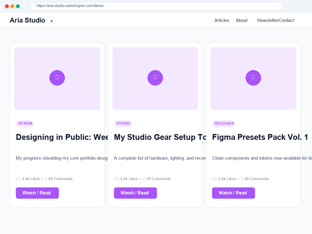 Creator Feed