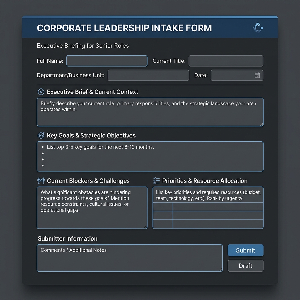 Executive Brief Intake