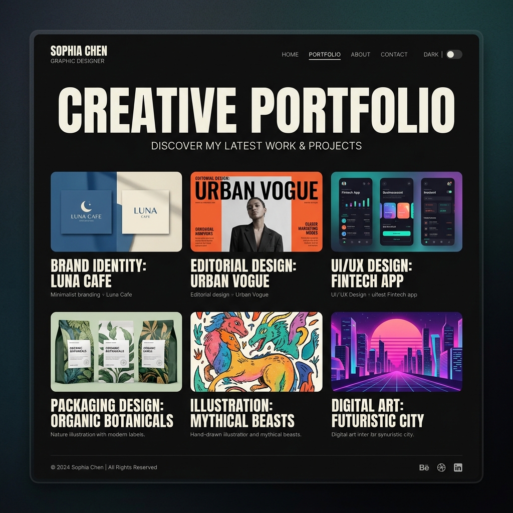 Creative Portfolio Mockup