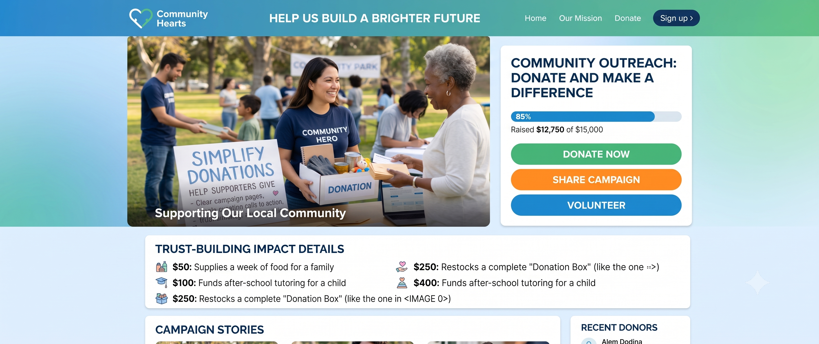 Simplify Donations