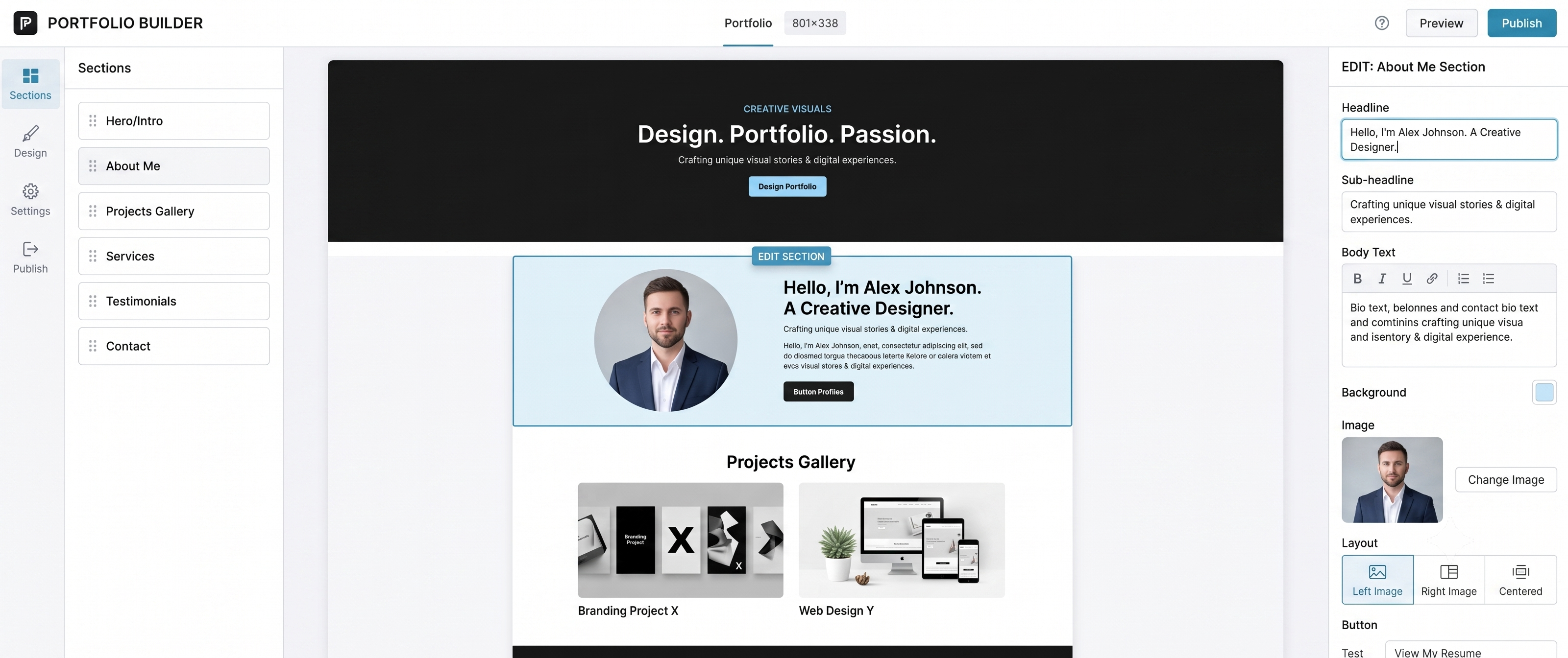 Customize every section