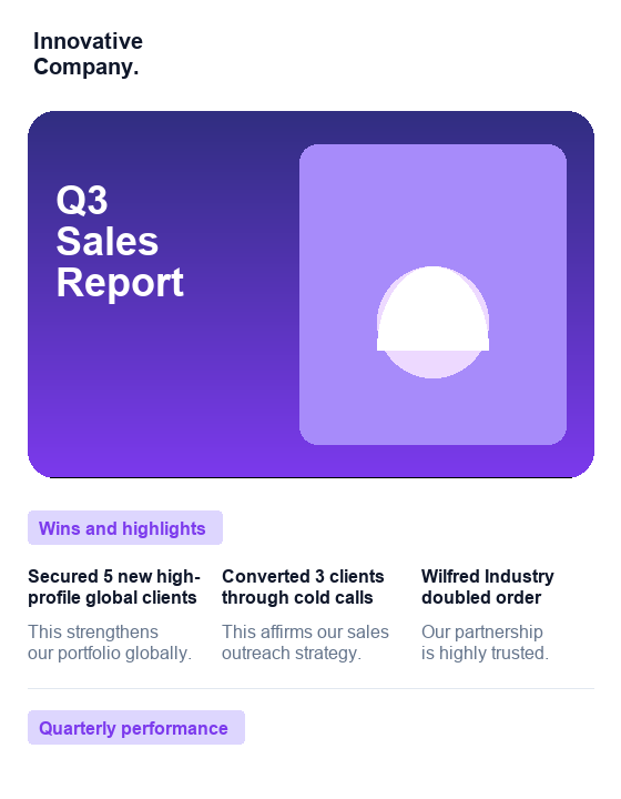 Email campaign template
