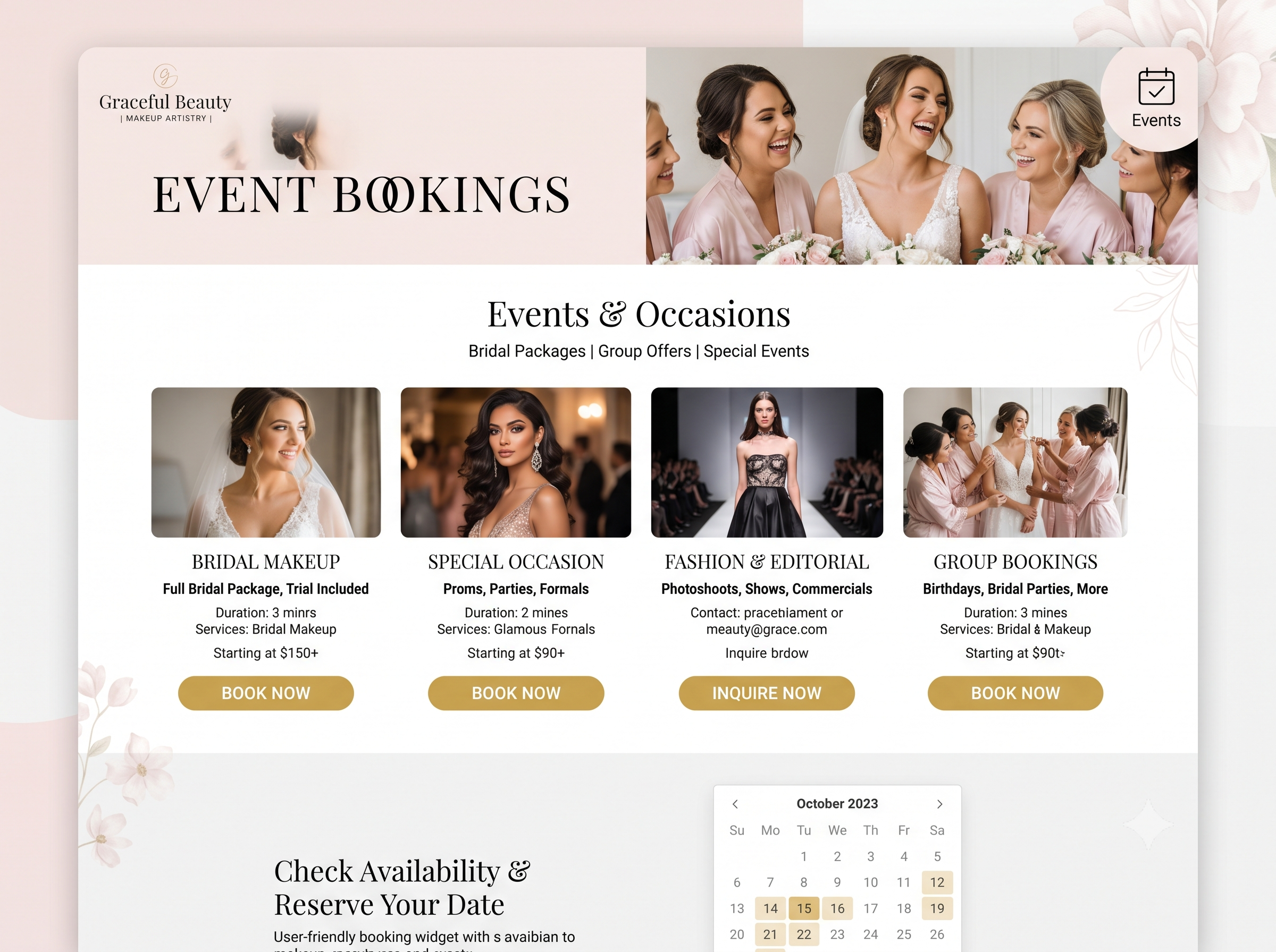 Event Bookings