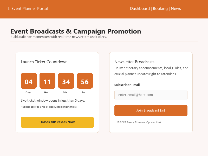 Updates and promotion