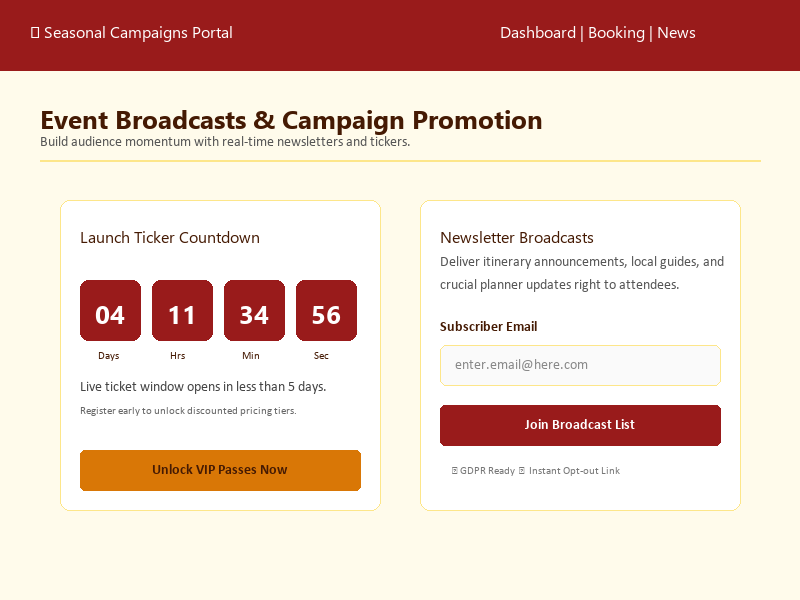 Updates and promotion