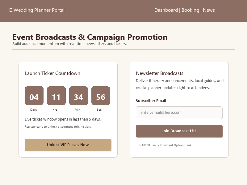 Updates and promotion