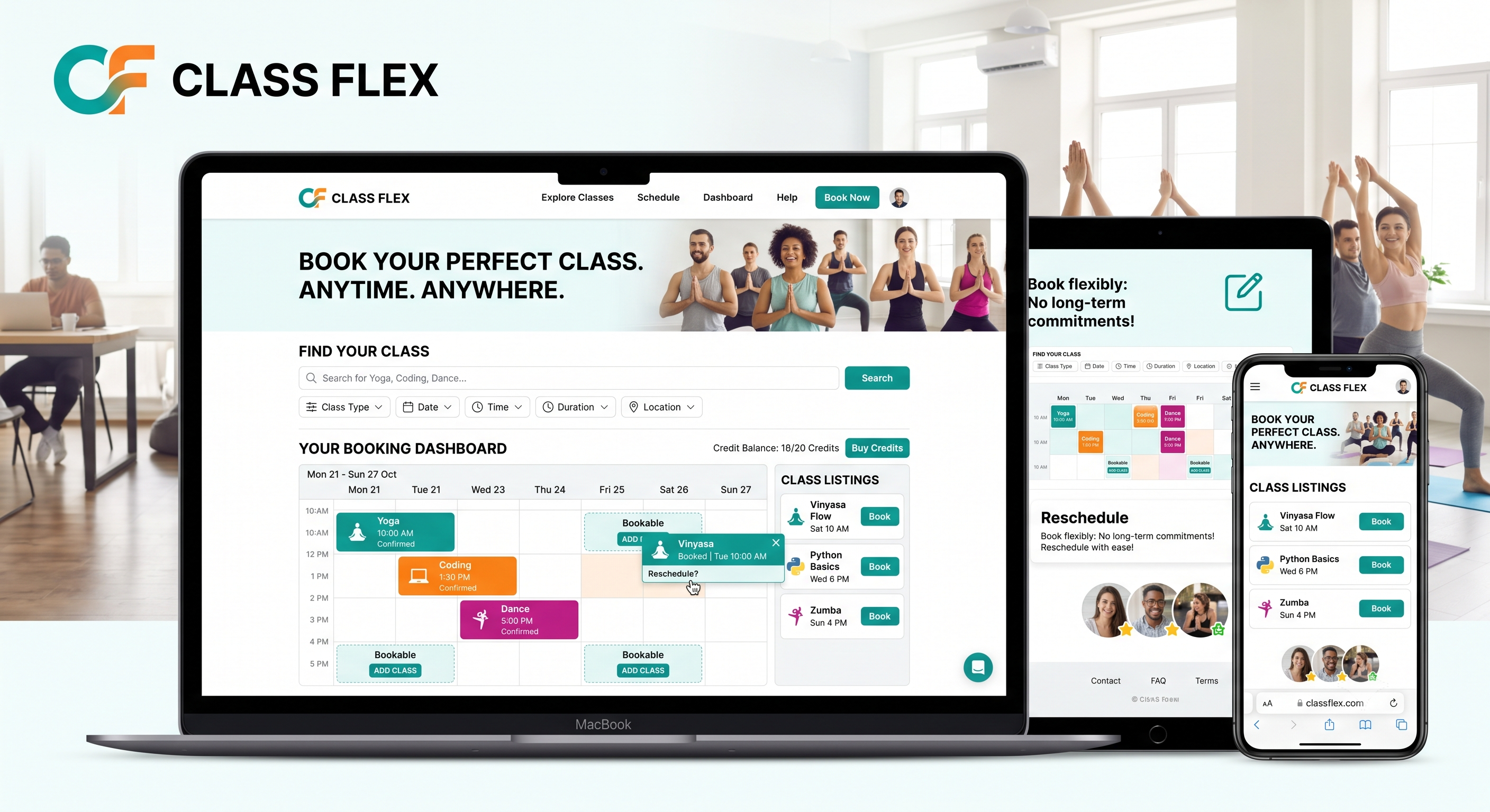 Flexible class booking
