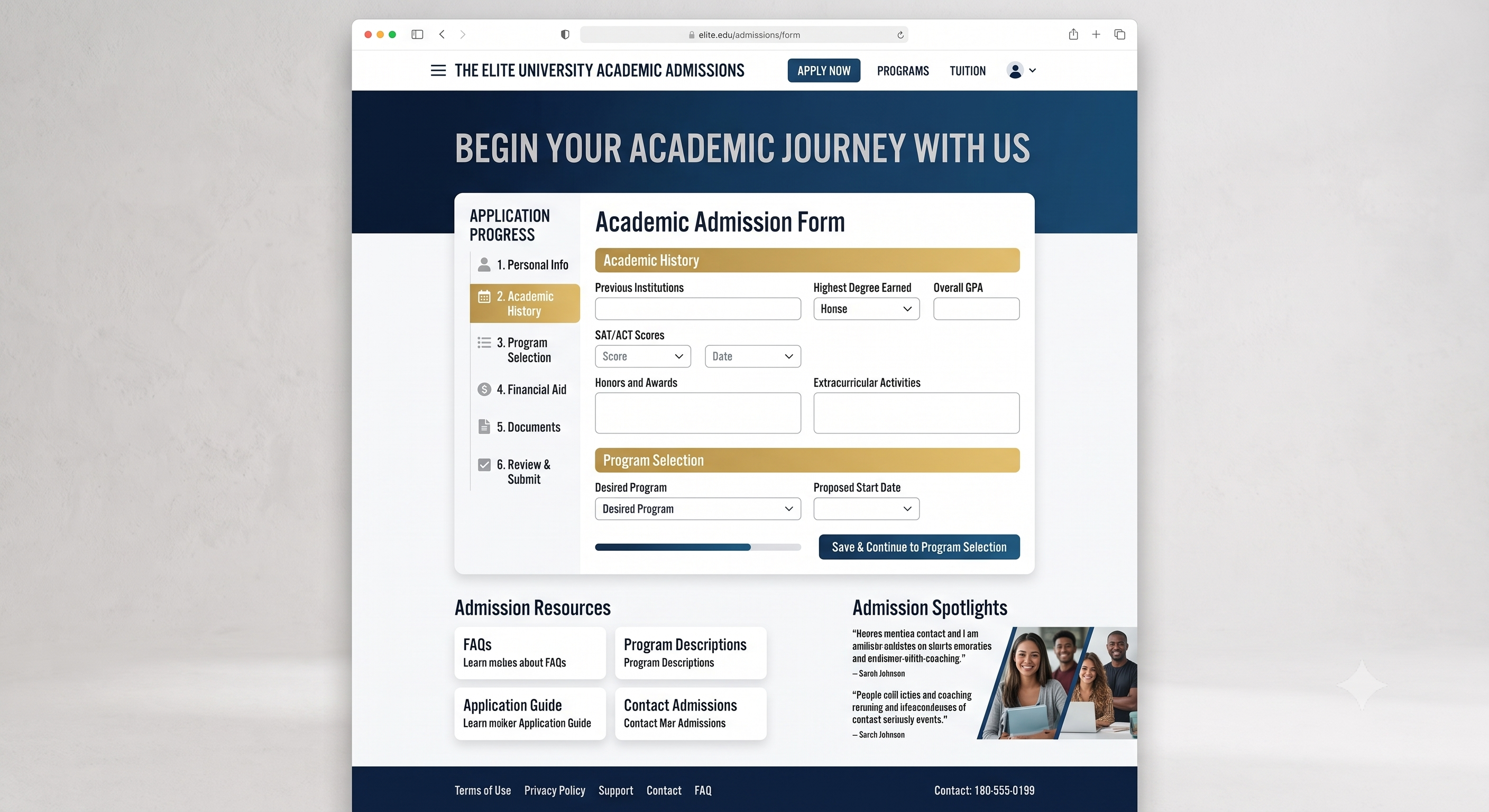 Easy academy admissions