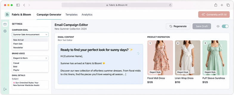 AI-powered email content