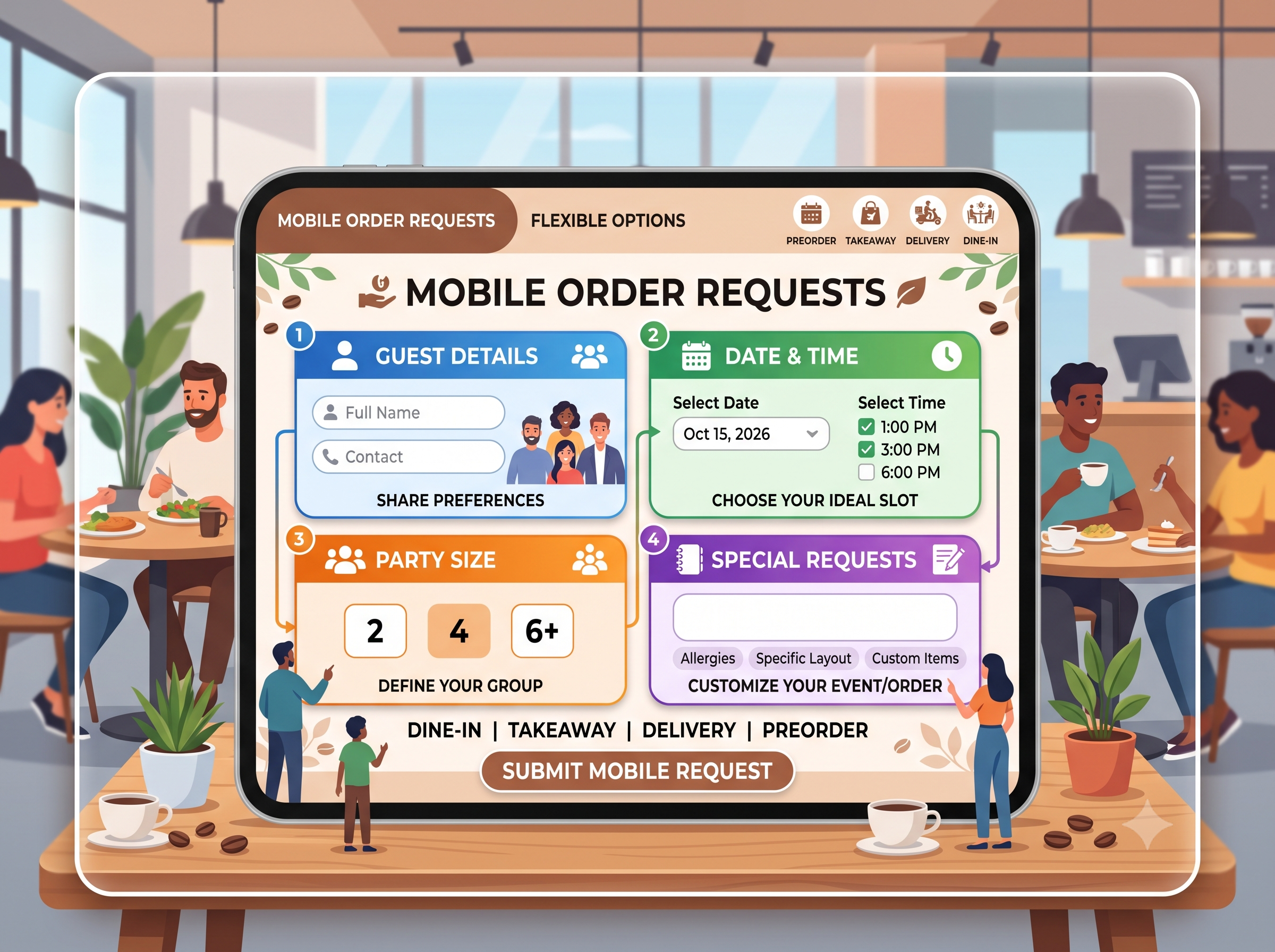 Mobile order requests