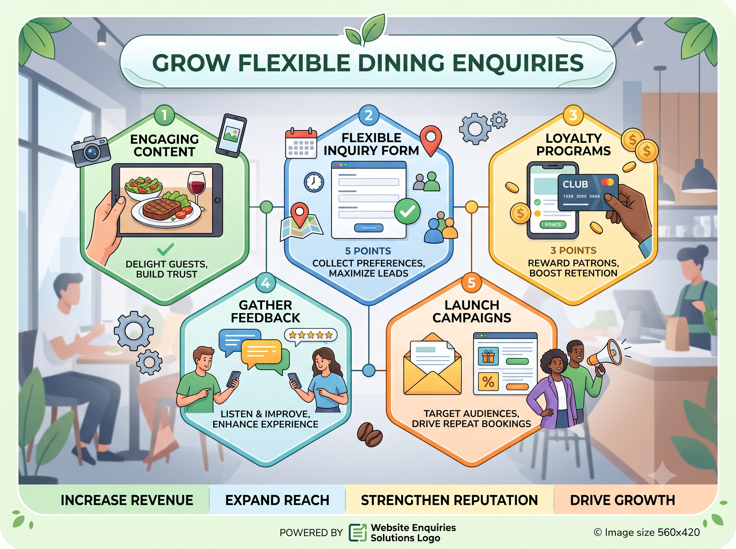 Flexible dining enquiries