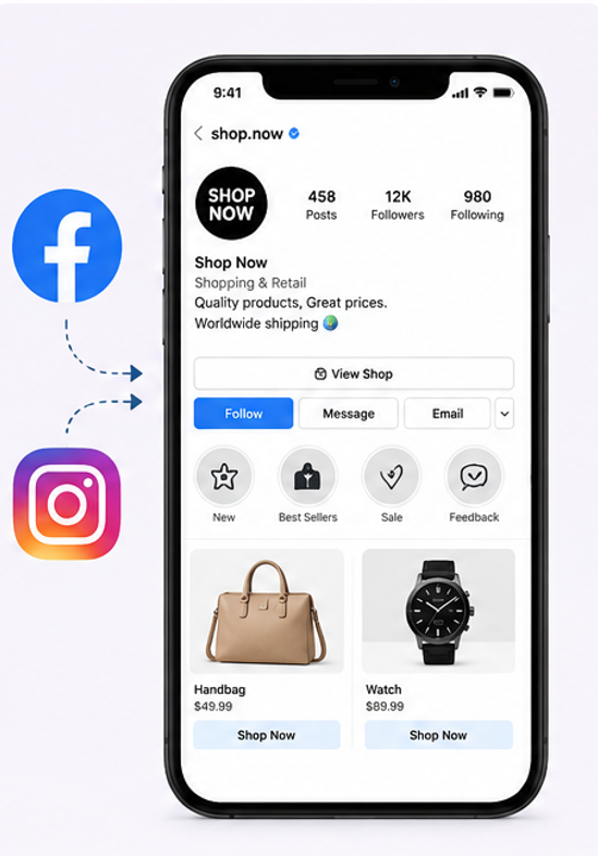 Sell on Facebook and Instagram