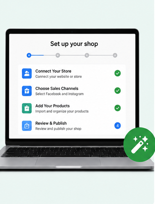 Quick and easy social commerce setup
