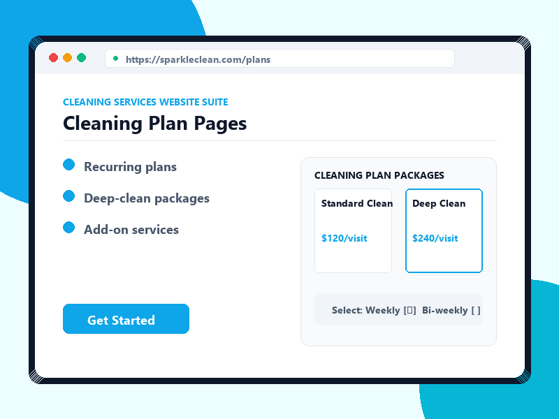 Cleaning Plan Pages