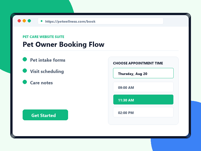 Pet Booking Flow