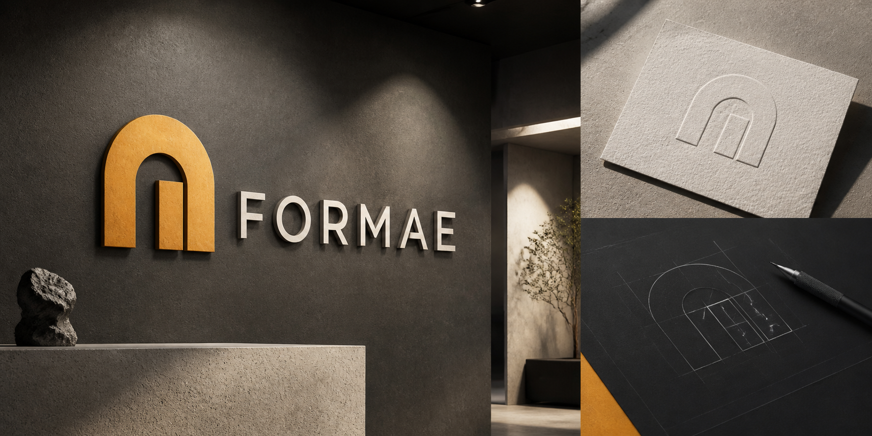 FORMAE company name with a geometric arch logo