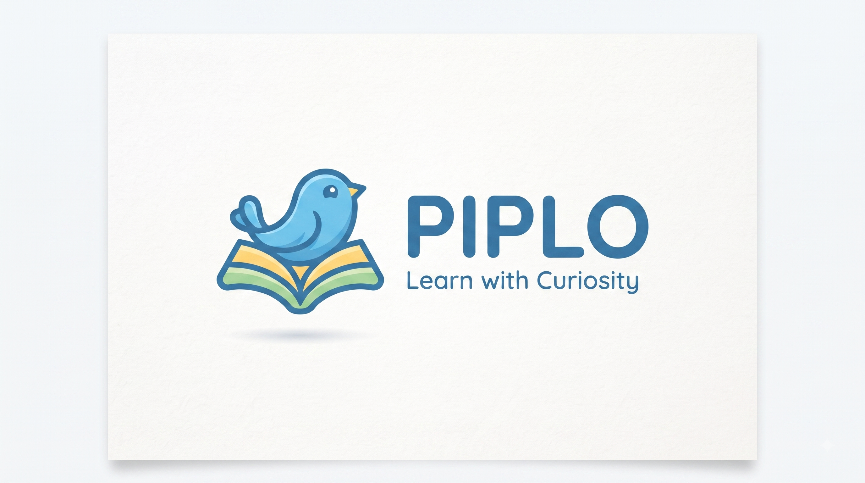 PIPLO company name with a colorful bird and book logo