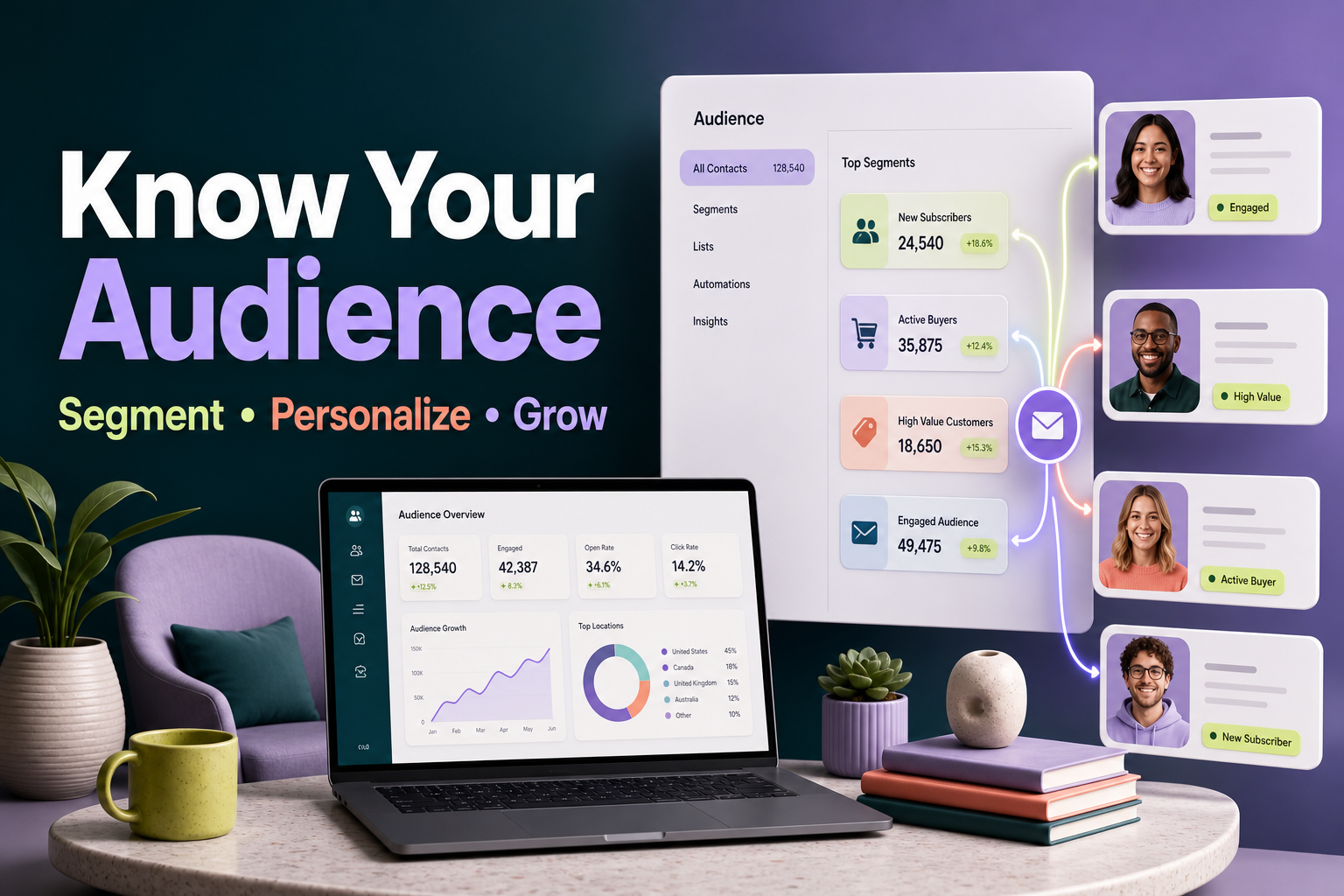 Audience segmentation and customer marketing tools
