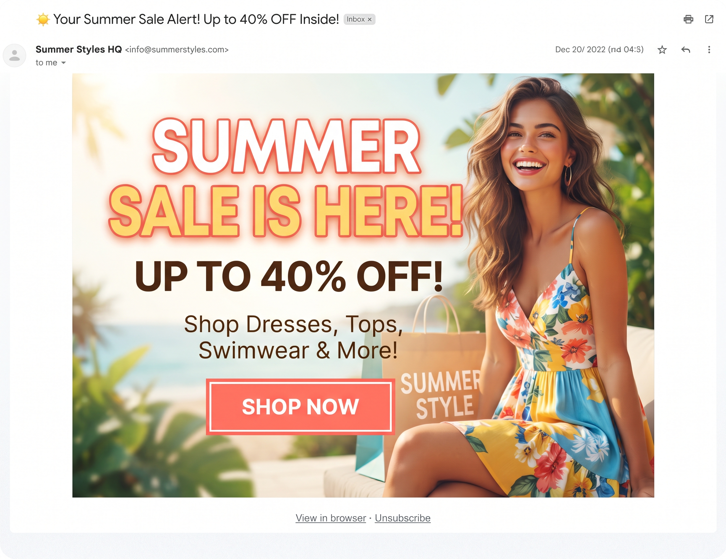 Responsive email newsletter campaign builder