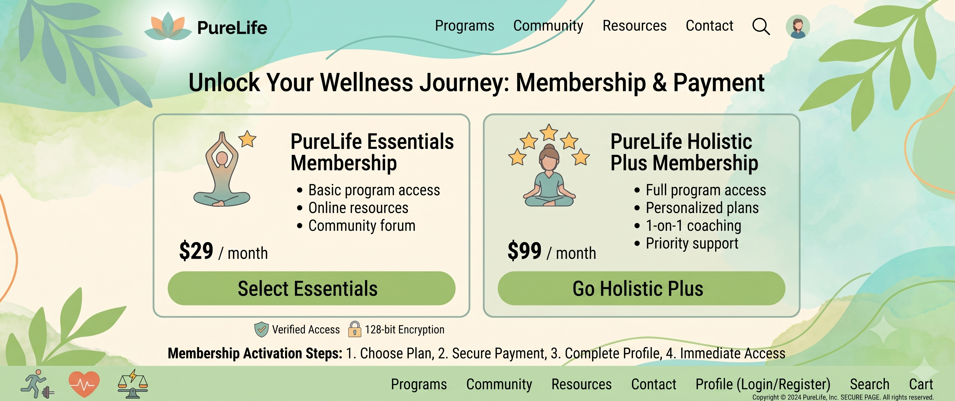 Memberships and payments