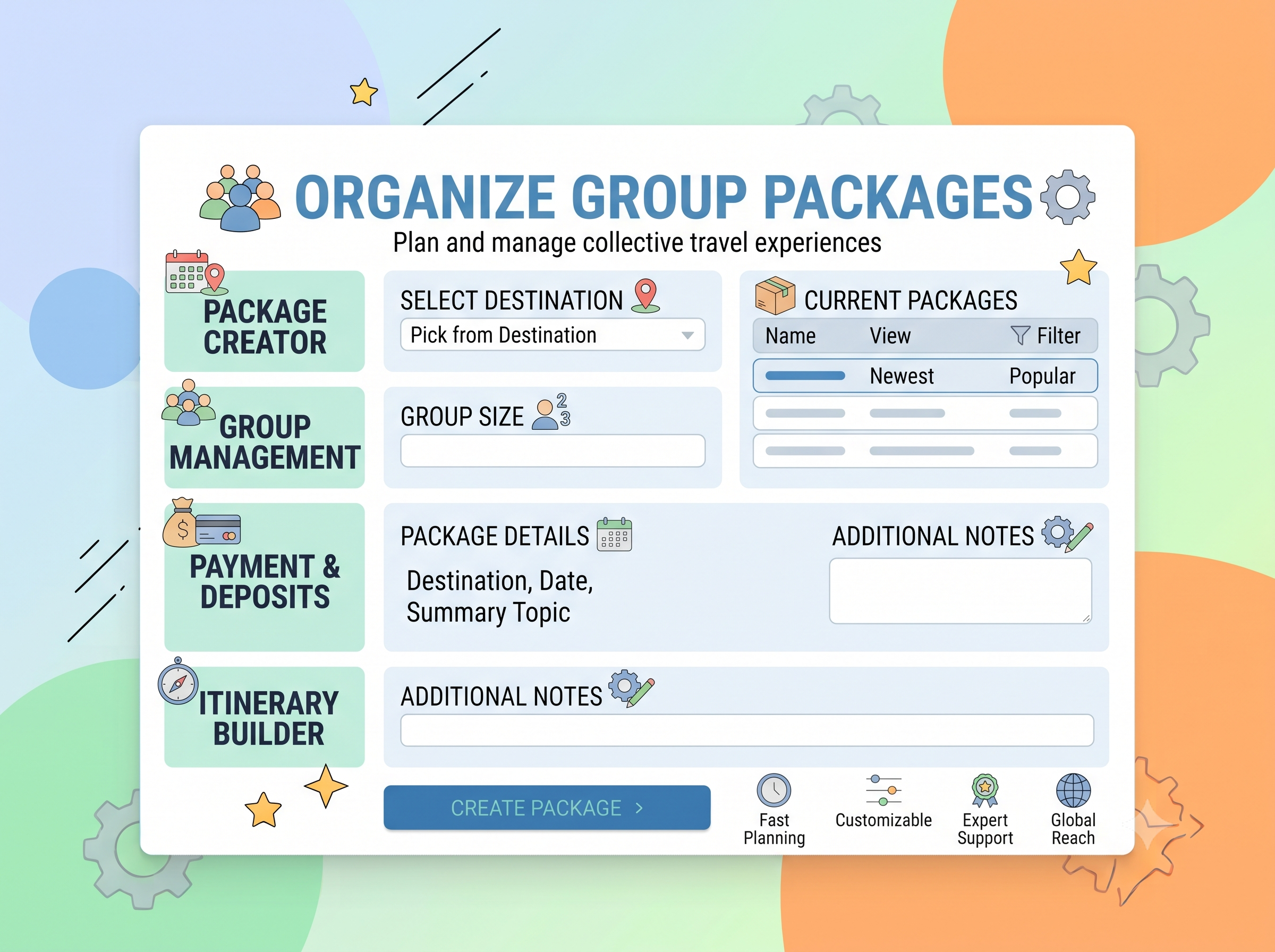 Organize Group Packages