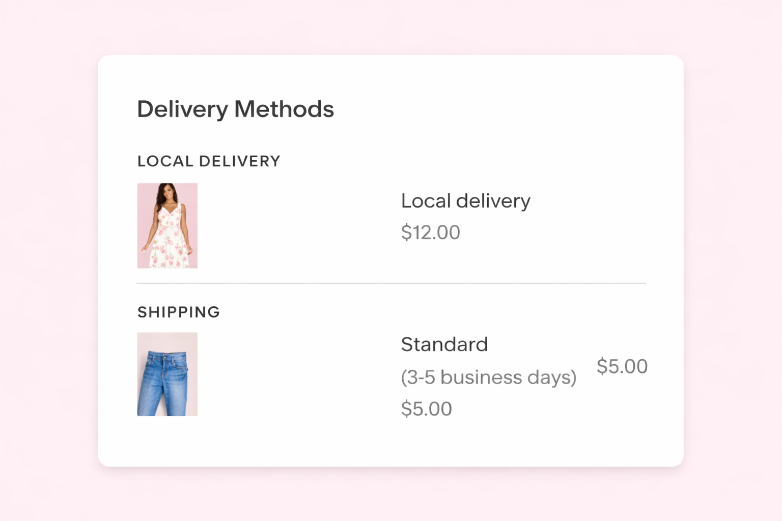 Flexible Delivery Options