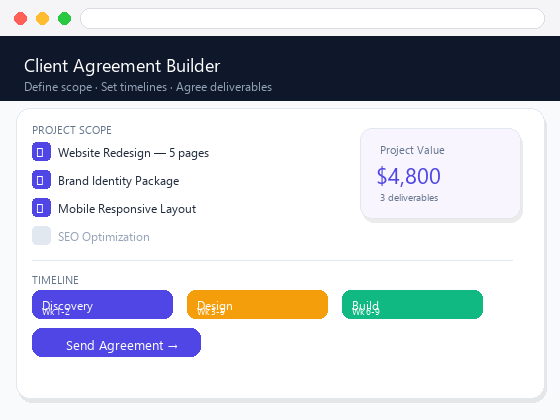 Create Client Agreements