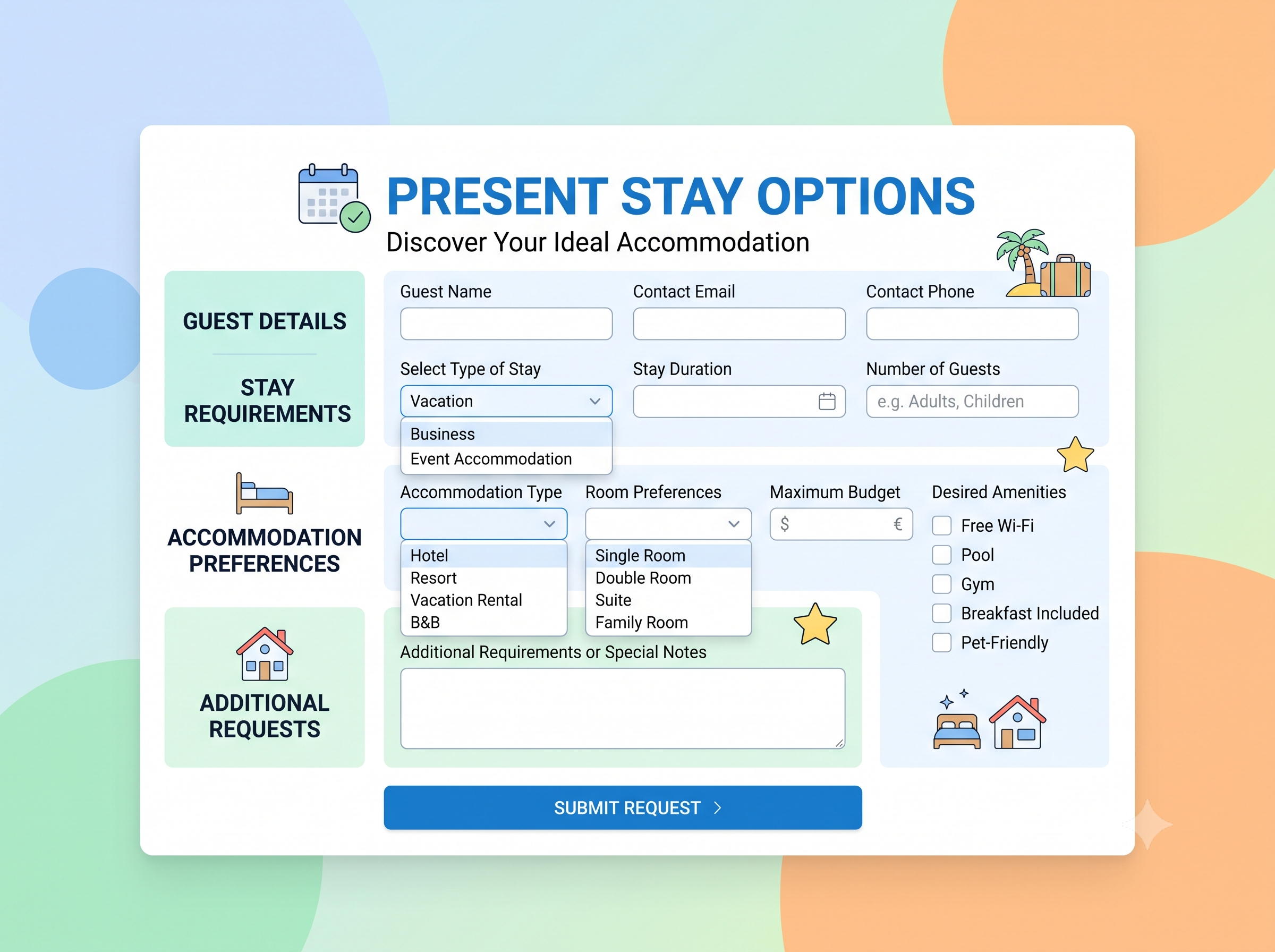 Present Stay Options