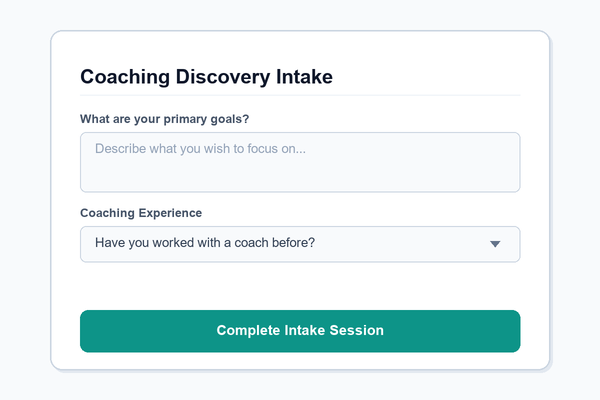 Discovery Session Form