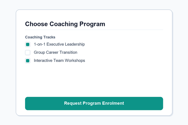 Coaching Program Pages