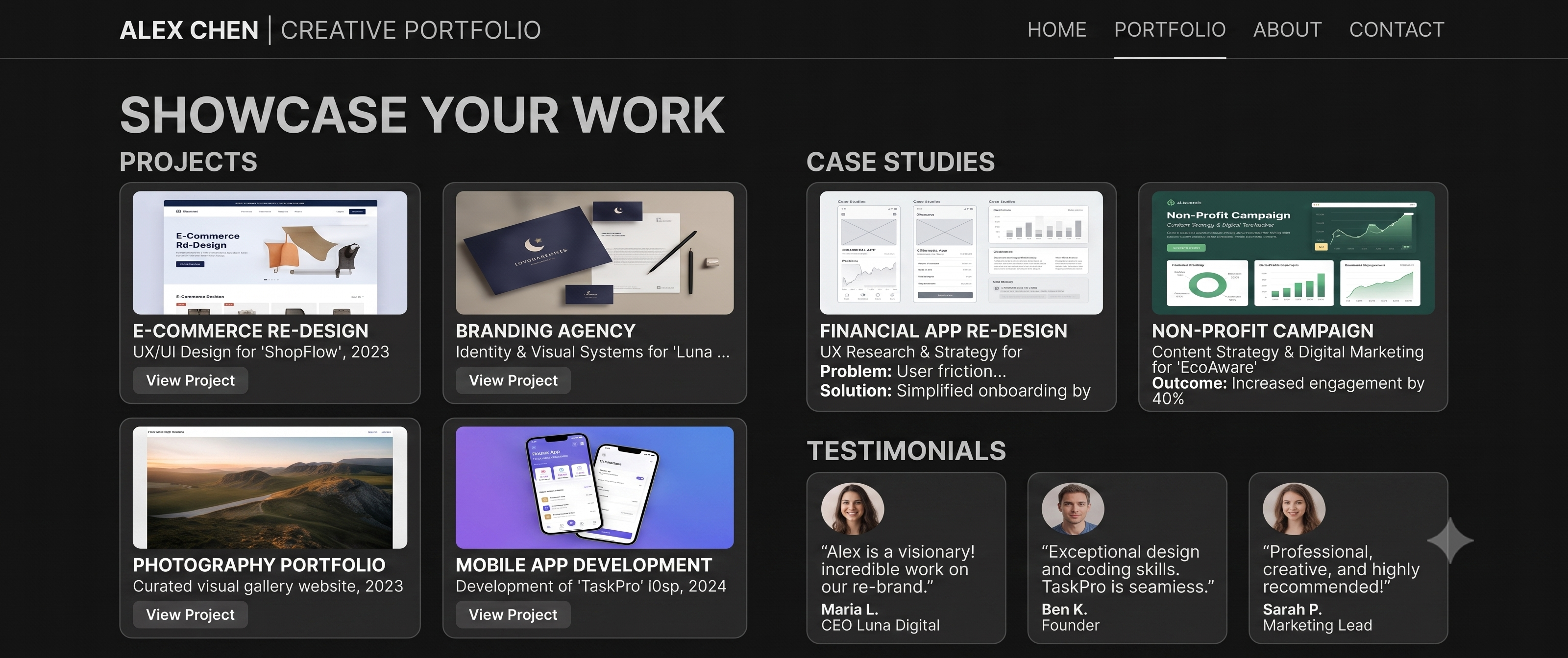 Showcase your work