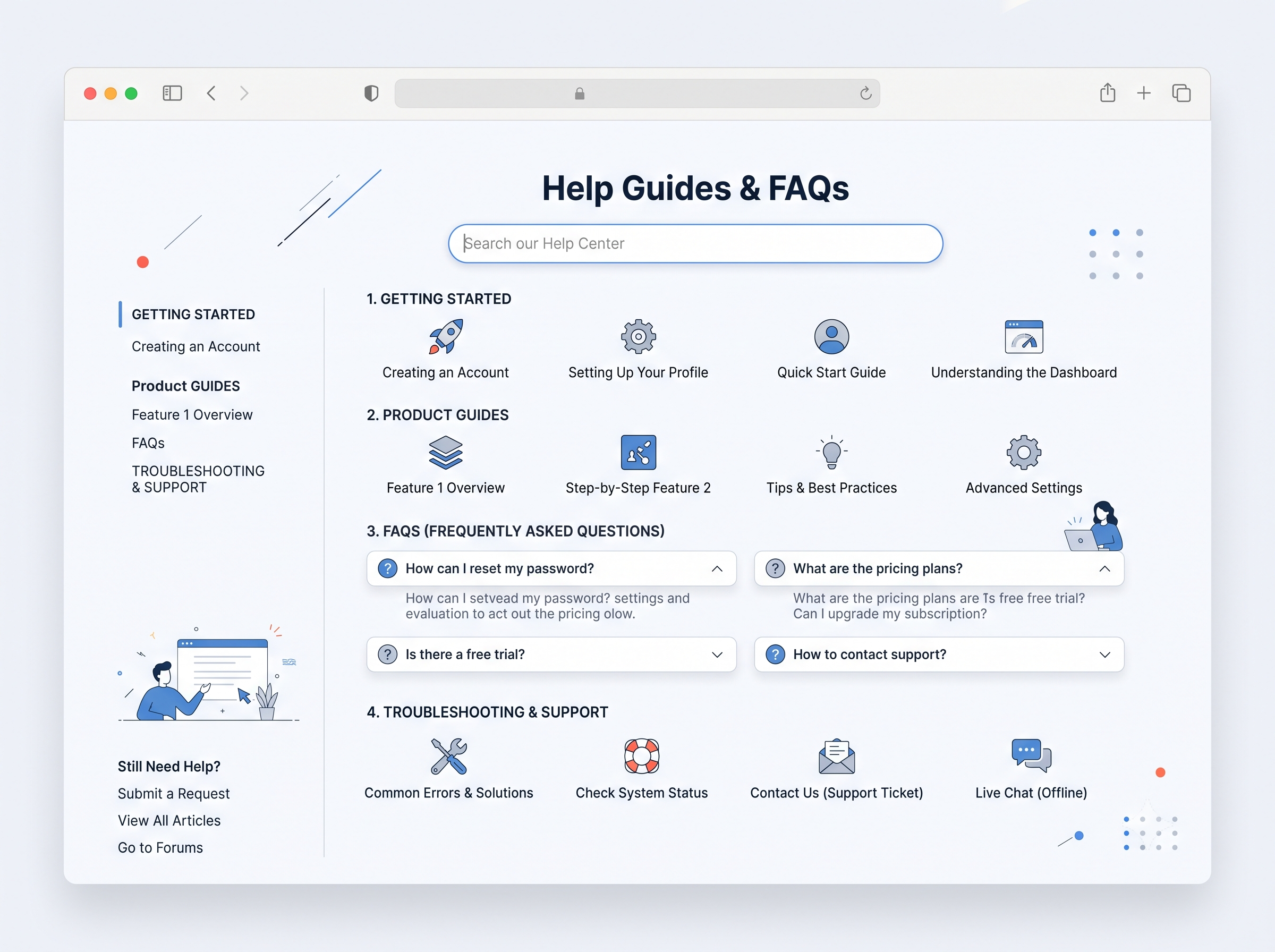 Help Guides & FAQs