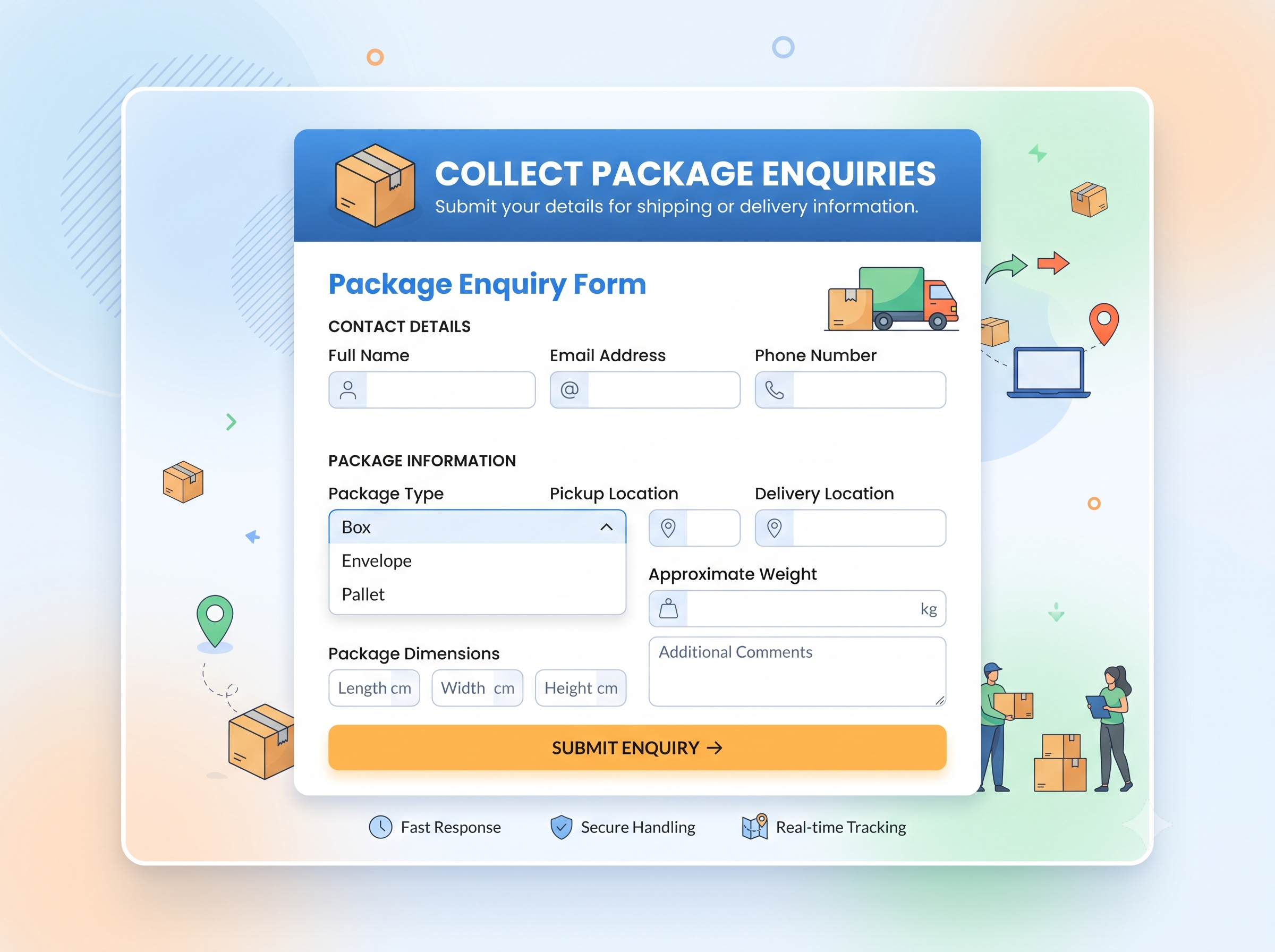 Collect Package Enquiries