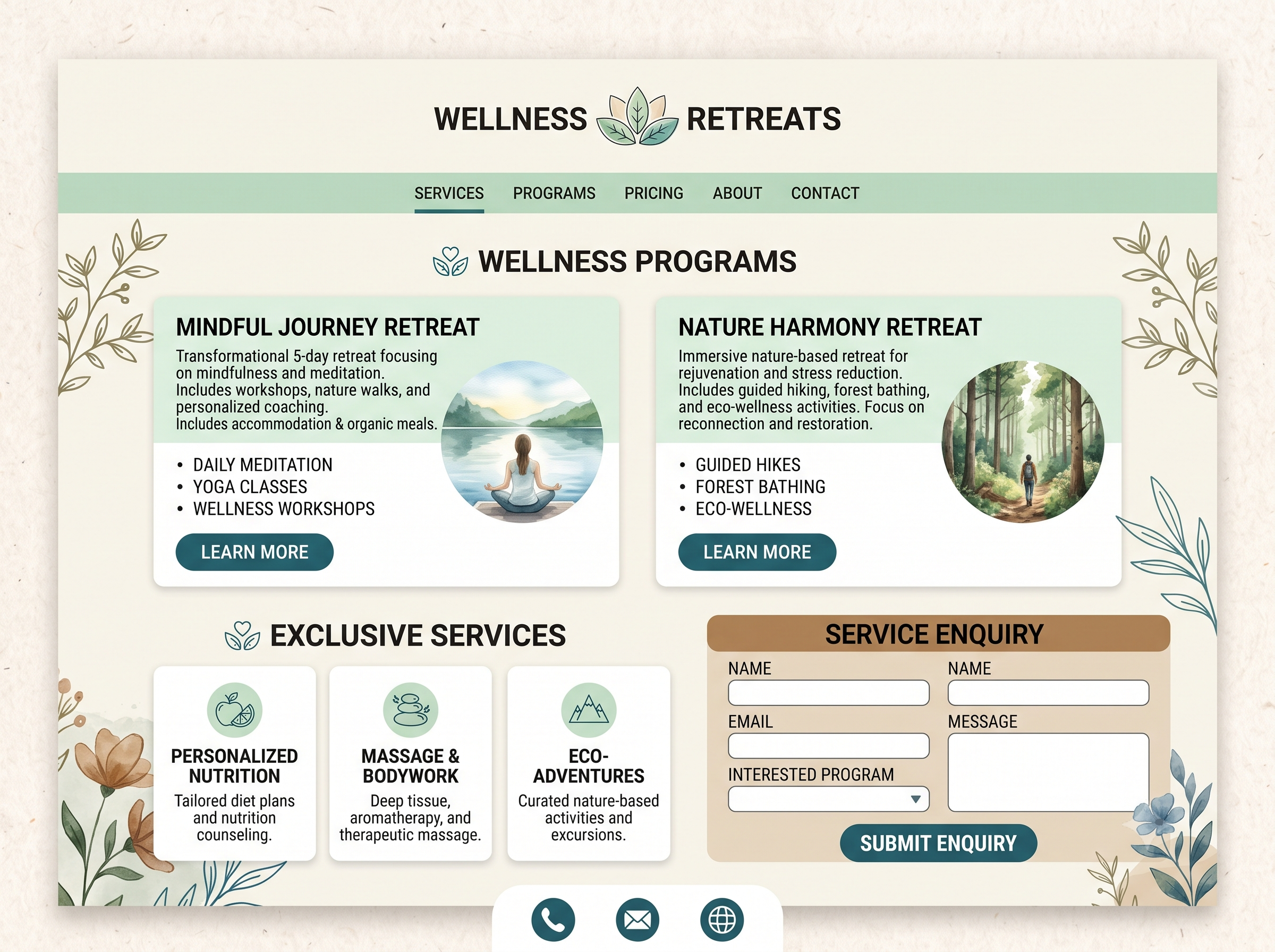 Program Experience Pages
